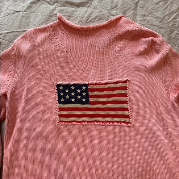 Pink Tuckernuck American Flag Sweater - Picture 2 of 4